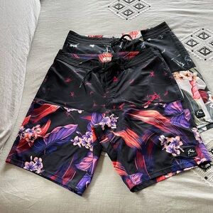Rusty board shorts x2 size 34